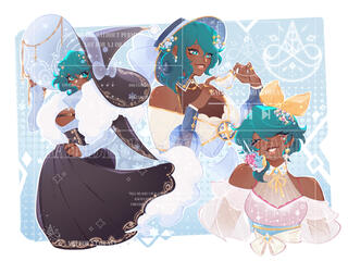 SP: katya flat colored + vari outfits